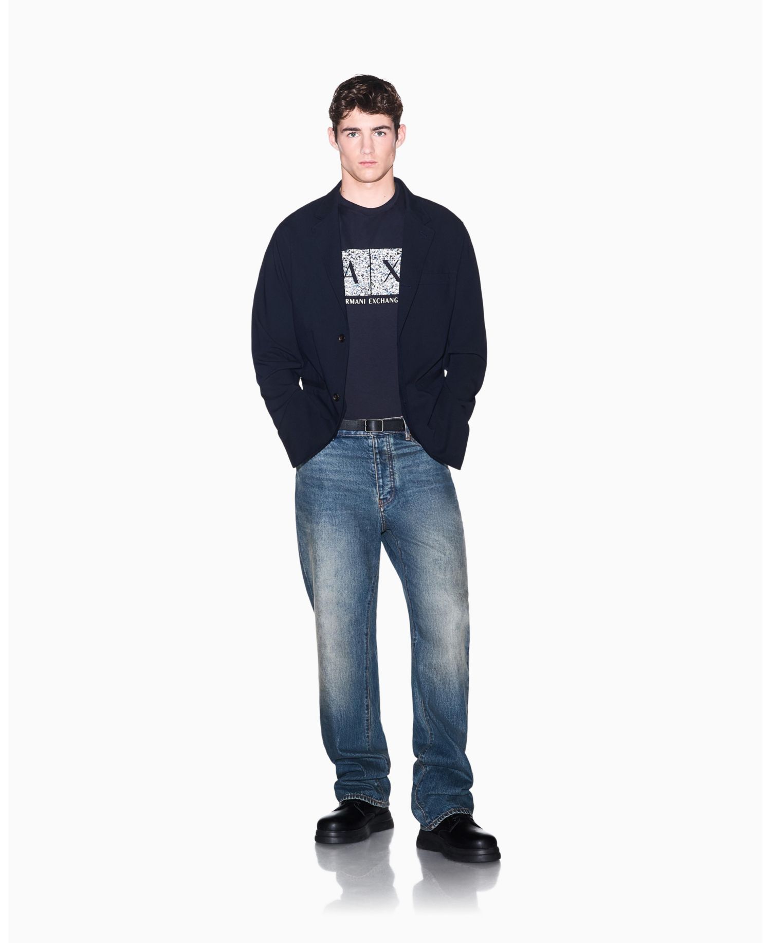 Men's Short Sleeve Boxed All-Over Logo Slim Fit T-Shirt