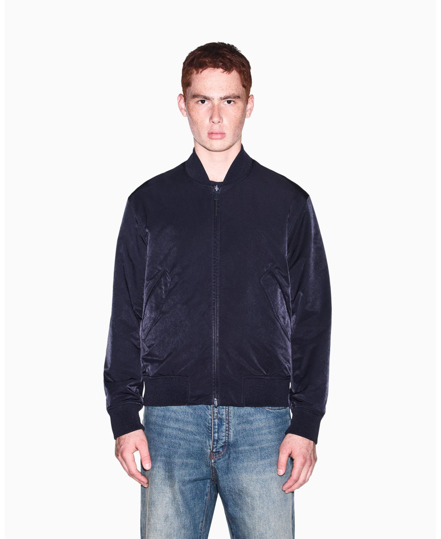 Men's Crossover Reversible Bomber with Graphic Jacket