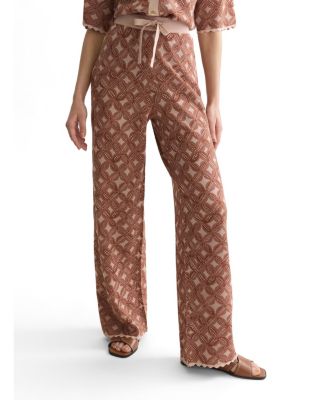 Women's Scotch and Soda Jacquard Knitted Relaxed-Fit Trousers