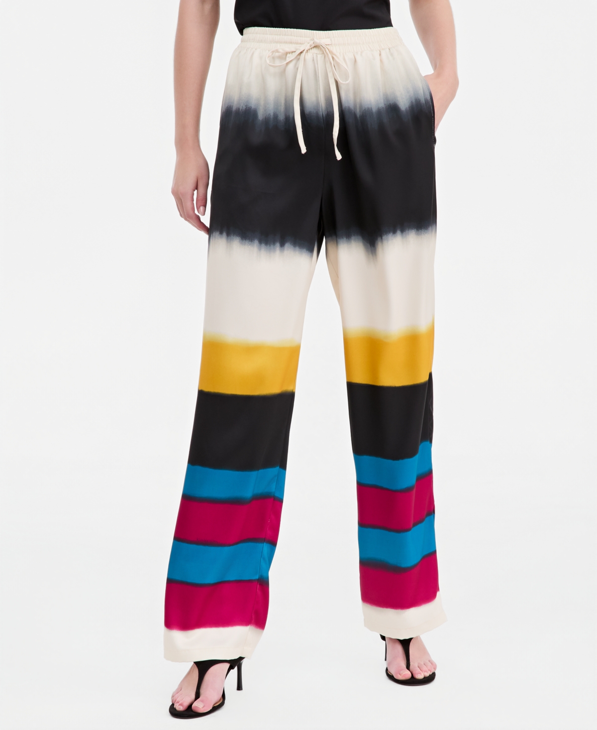 Jonathan Cohen X Macy's Women's Tie-Waist Satin High-Rise Wide-Leg Pant, Exclusive