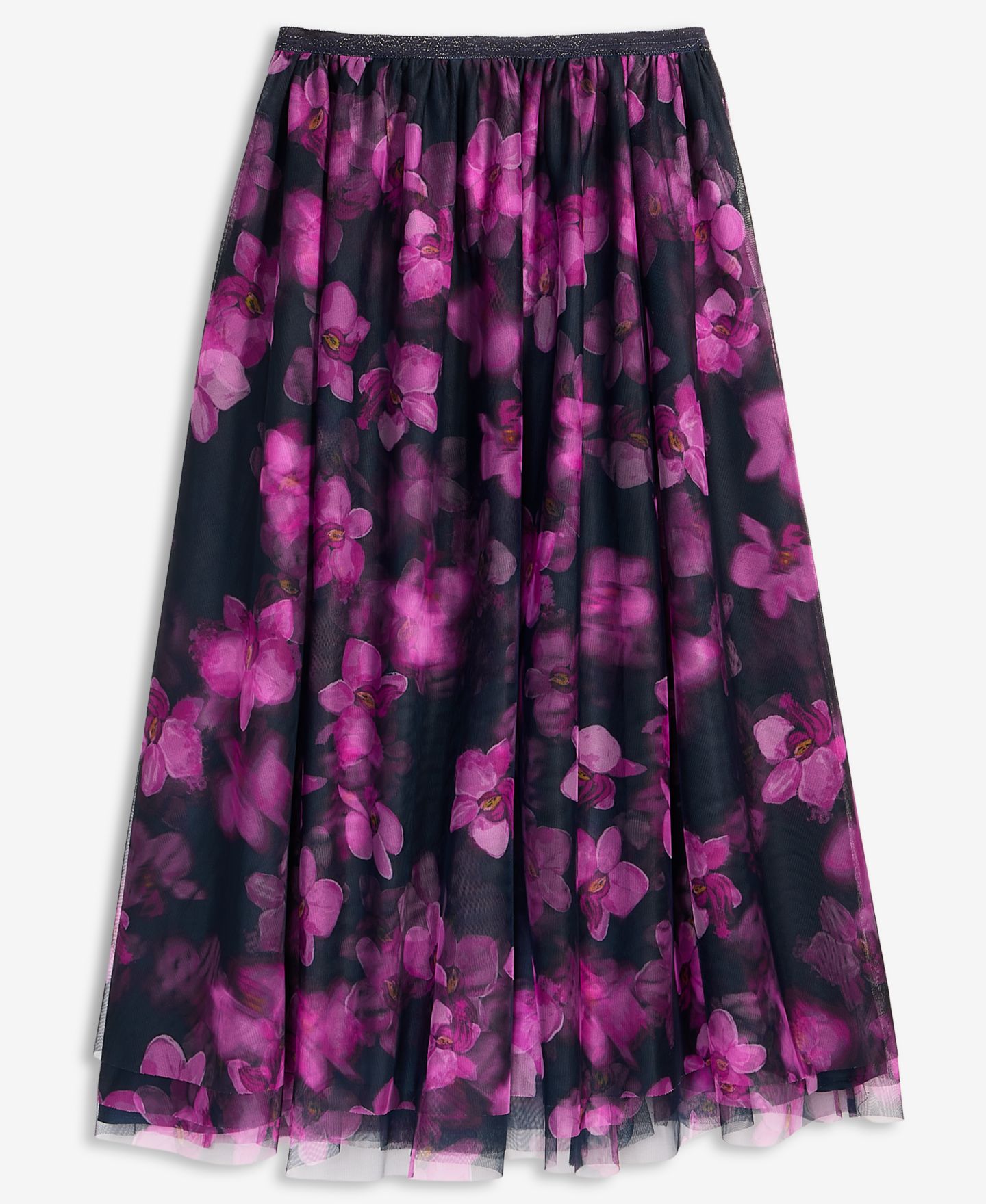 Женская юбка Jonathan Cohen | Macy's Floral-Print Tulle Midi — фото 6