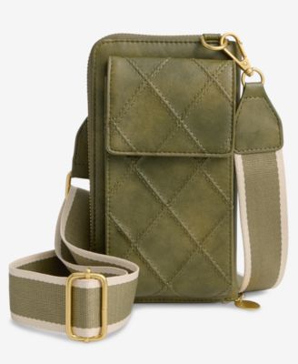 Diamond Quilted Phone Crossbody Bag