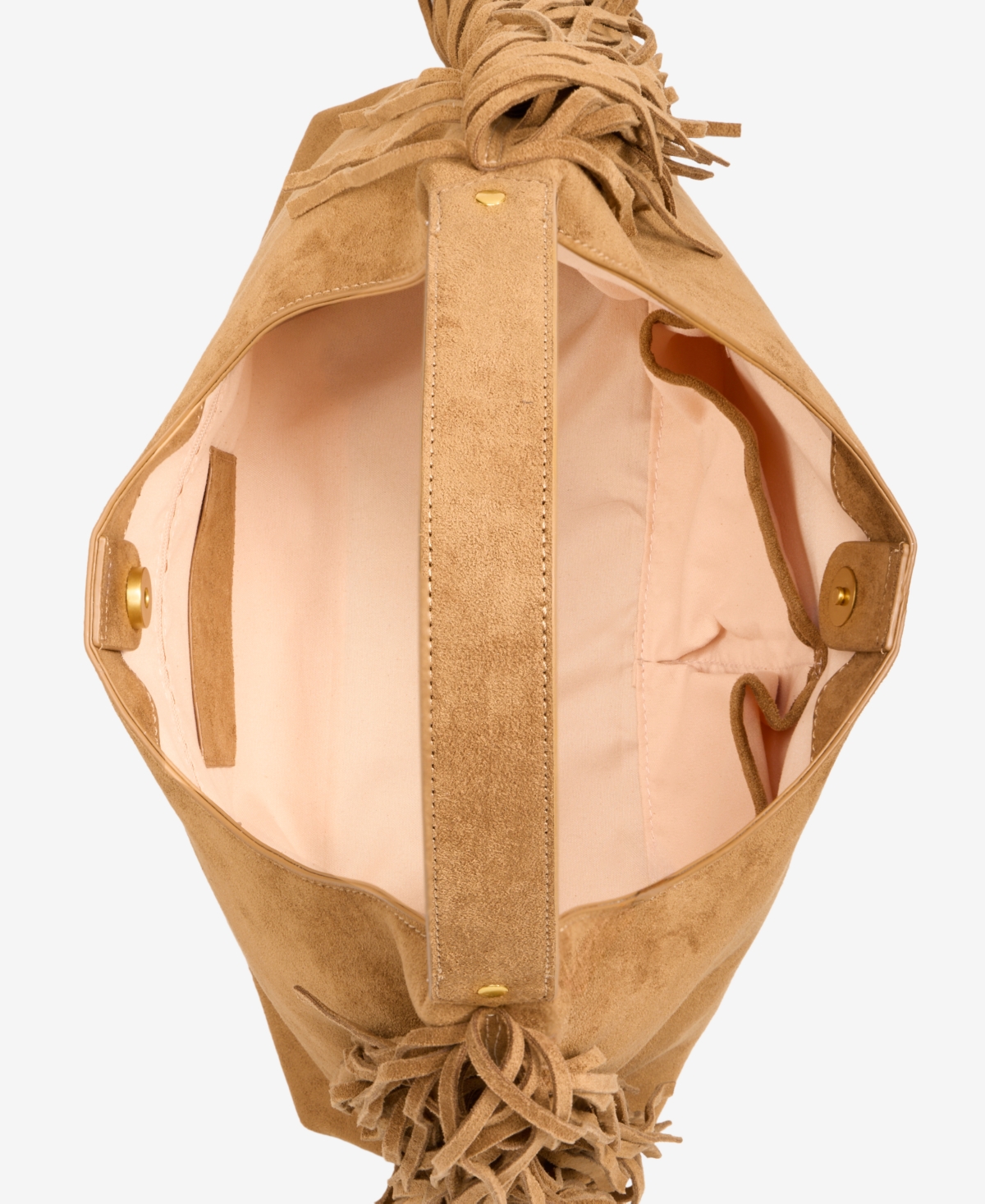 Style & Co Fringed Faux-Suede Hobo Bag, Macy's Exclusive