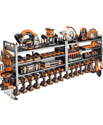 Power Tool Organizer Wall Mount Drill Holder Garage Workshop