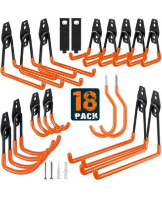 Steel Wall Mount Organizer for Tools Ladder Hose Bike Rope Storage