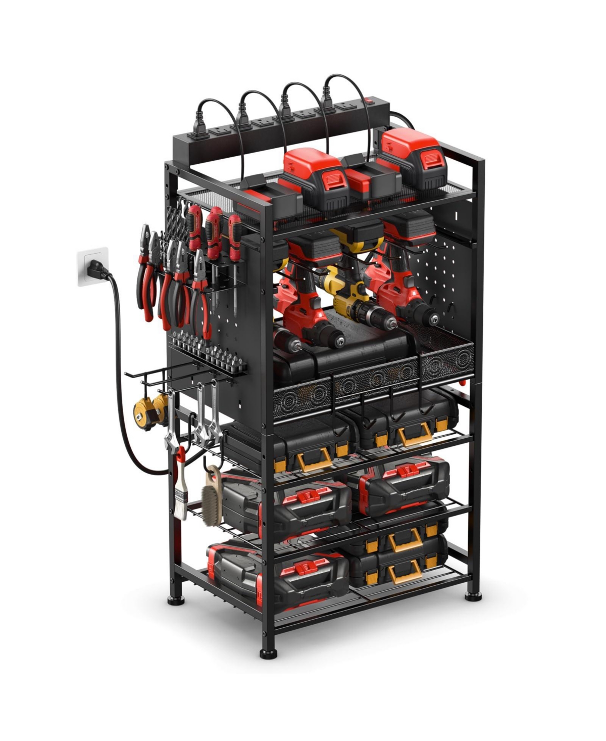 Xdovet Power Tool Organizer Floor Stand Charging Station Drill Holder