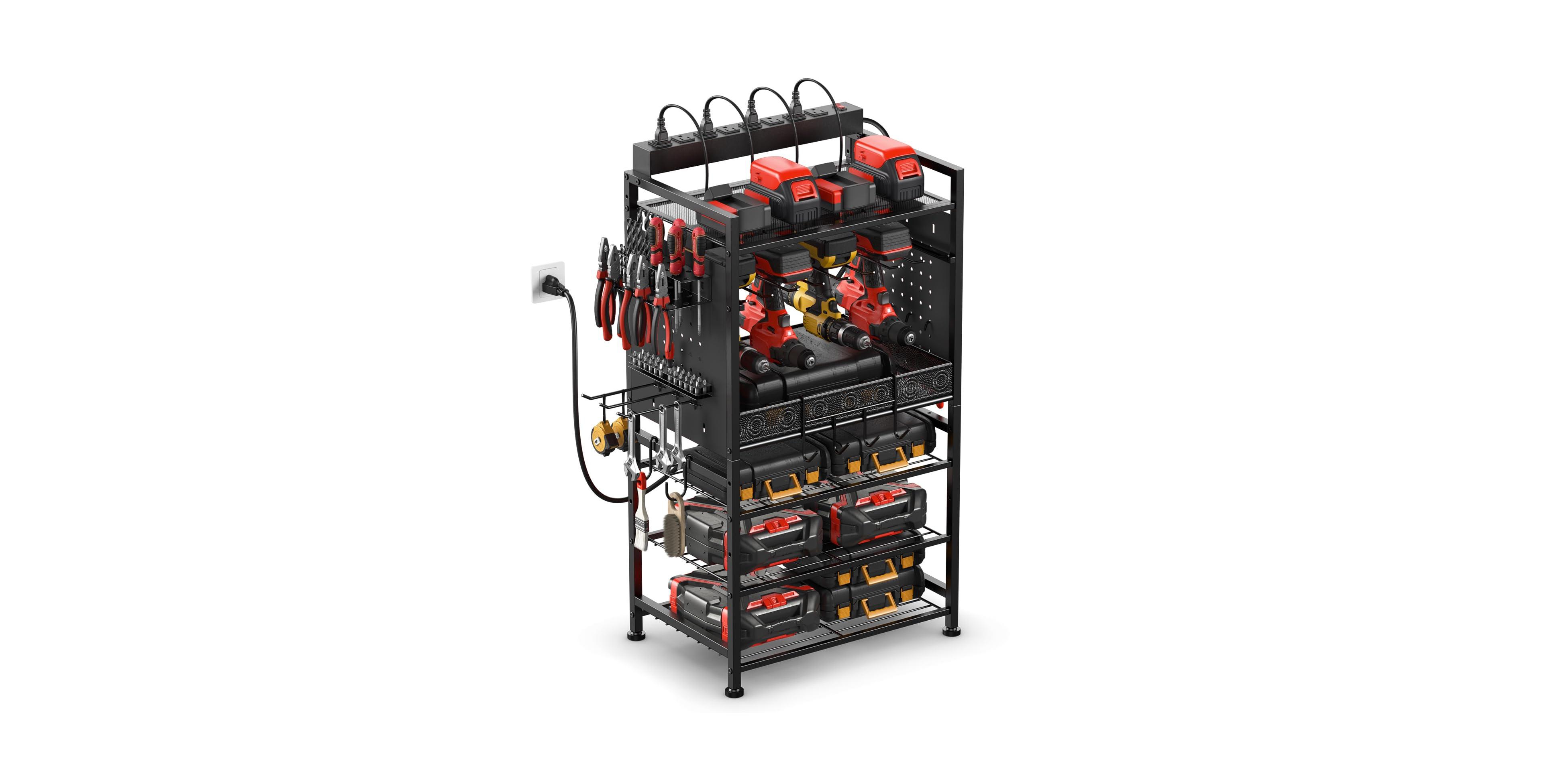 Xdovet Power Tool Organizer Floor Stand Charging Station Drill Holder