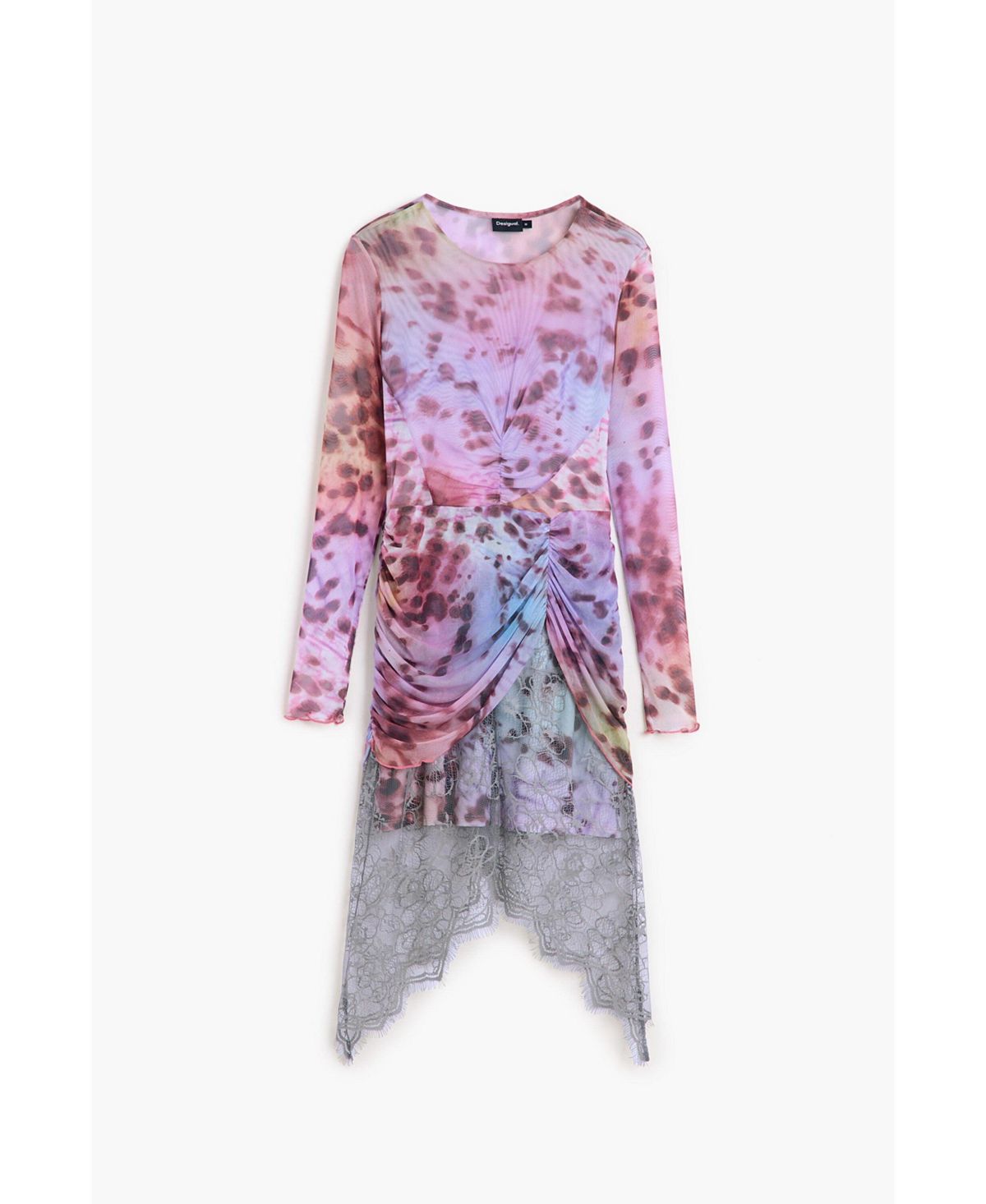 Desigual Women's Draped lace dress view 5 — MAYCSS fashion products