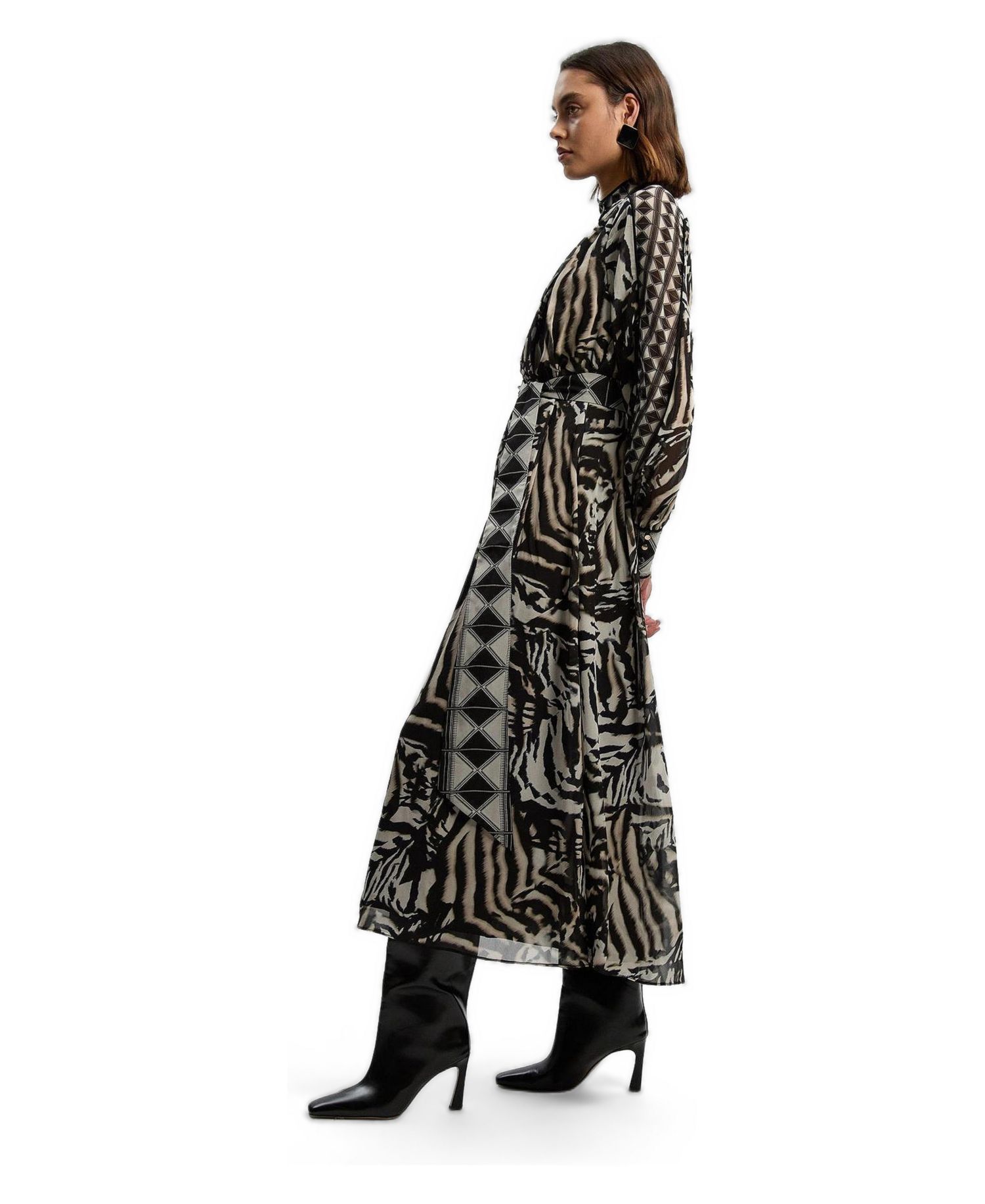 Women's Animal Print Maxi Dress
