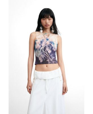 Women's Printed sleeveless t-shirt