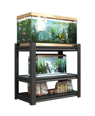 Heavy-Duty 3-Tier Metal Aquarium Stand for 20-30 Gallon Tanks