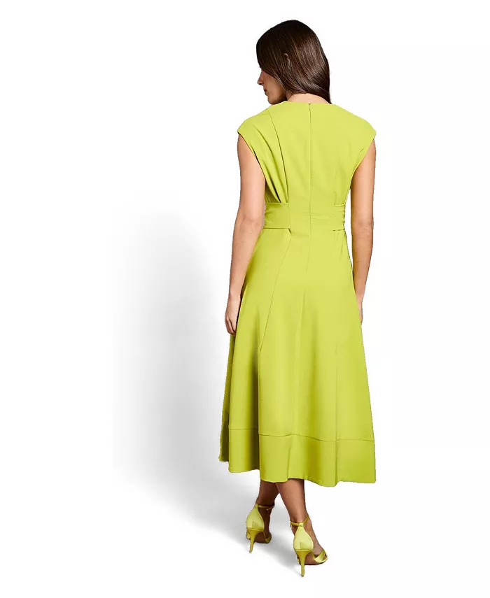 Women's Belted Crepe Dress - thumbnail 3