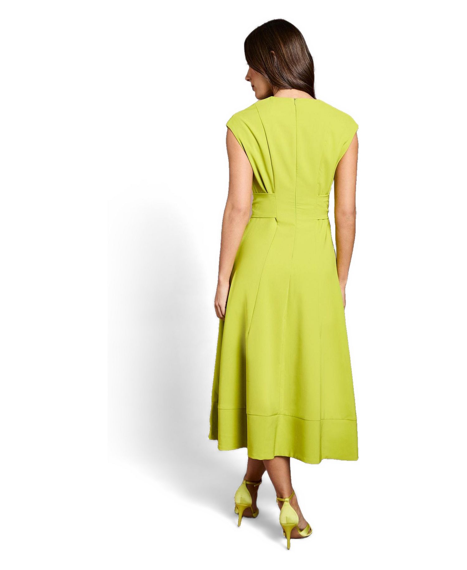 Women's Belted Crepe Dress