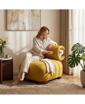  Modern Polyester Accent Chair - Durable and Pet-Friendly
