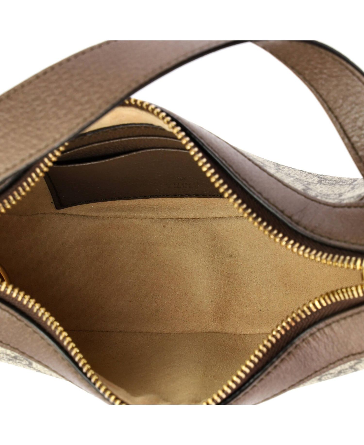Mini Ophidia Half Moon Bag GG Coated Canvas