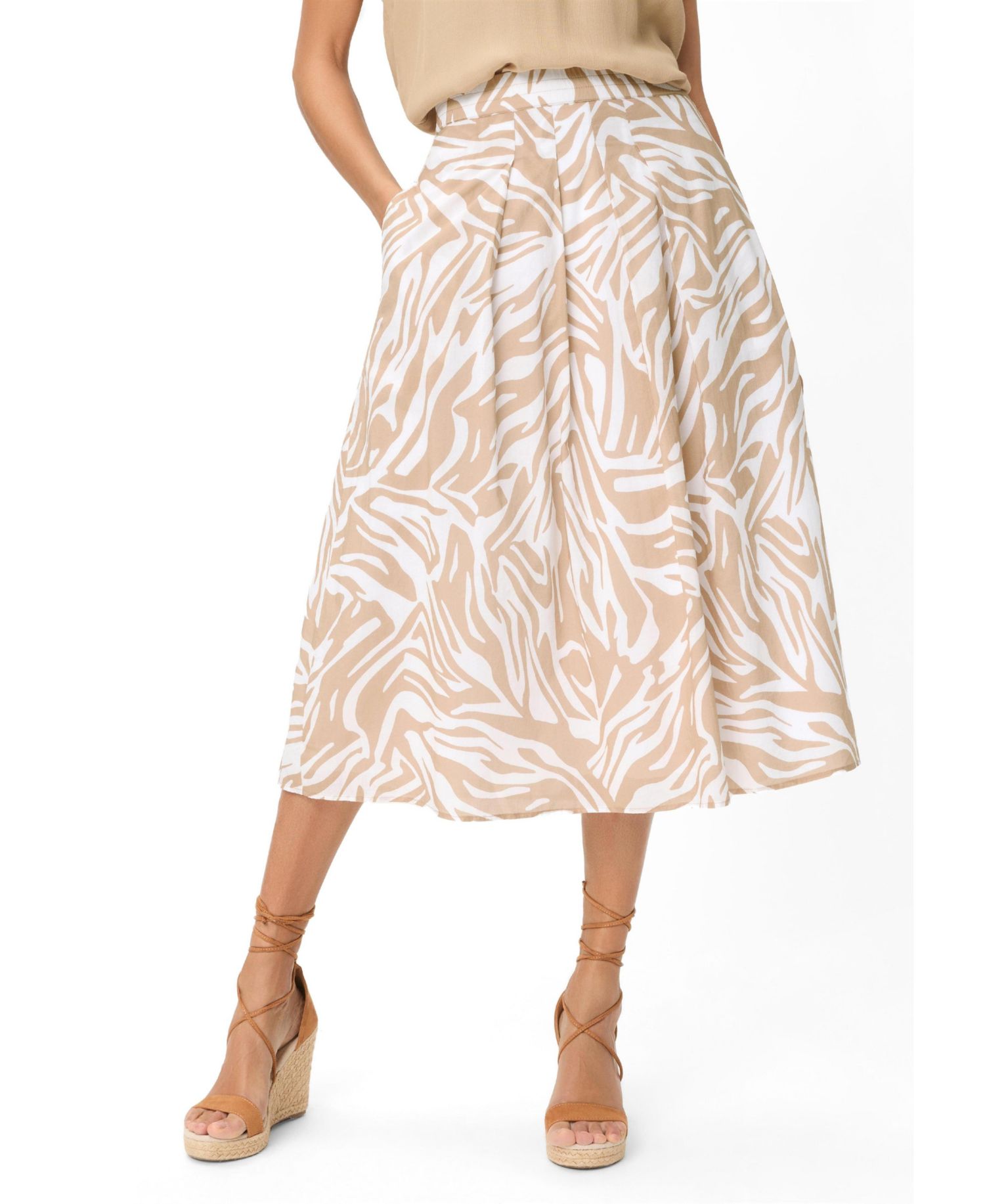 Women's Neo Zebra A-Line Skirt