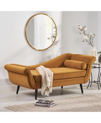 Luxurious Velvet Chaise Lounge for Living Room or Entryway