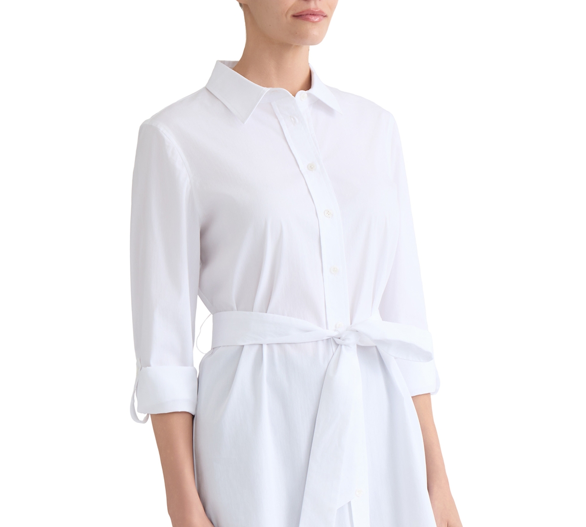 Jones New York Women's Belted Tunic Top