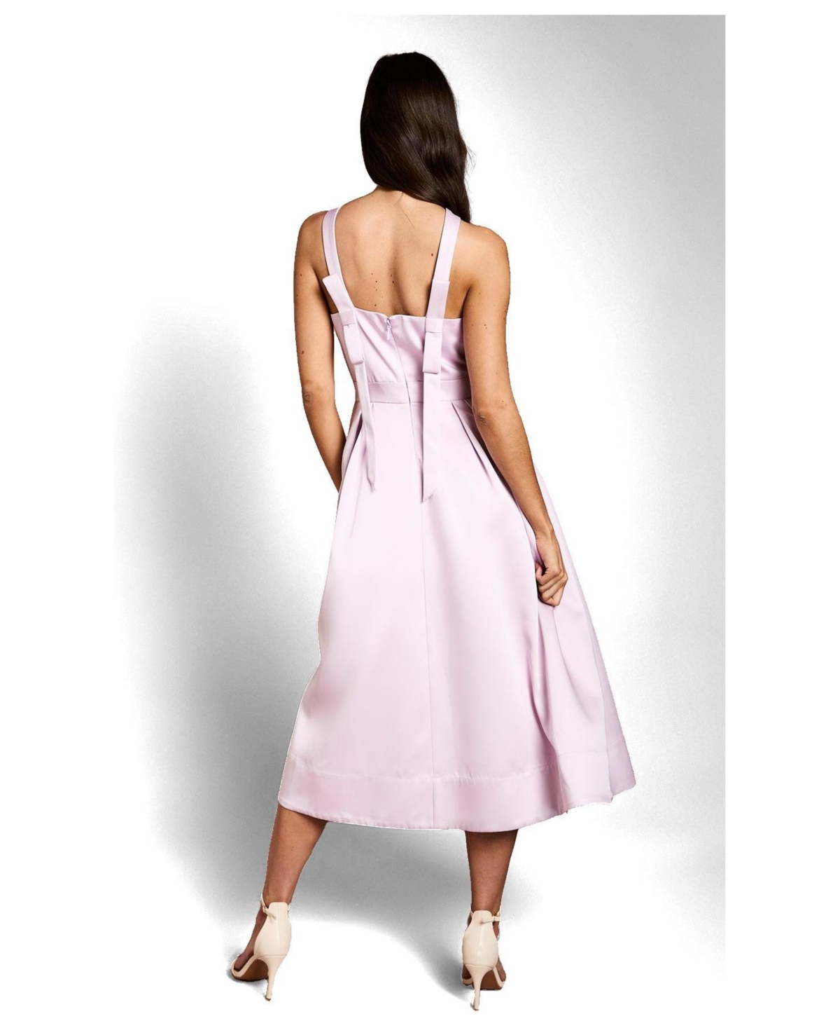 Coast Women's Fit and Flare Square Neck Midi Dress