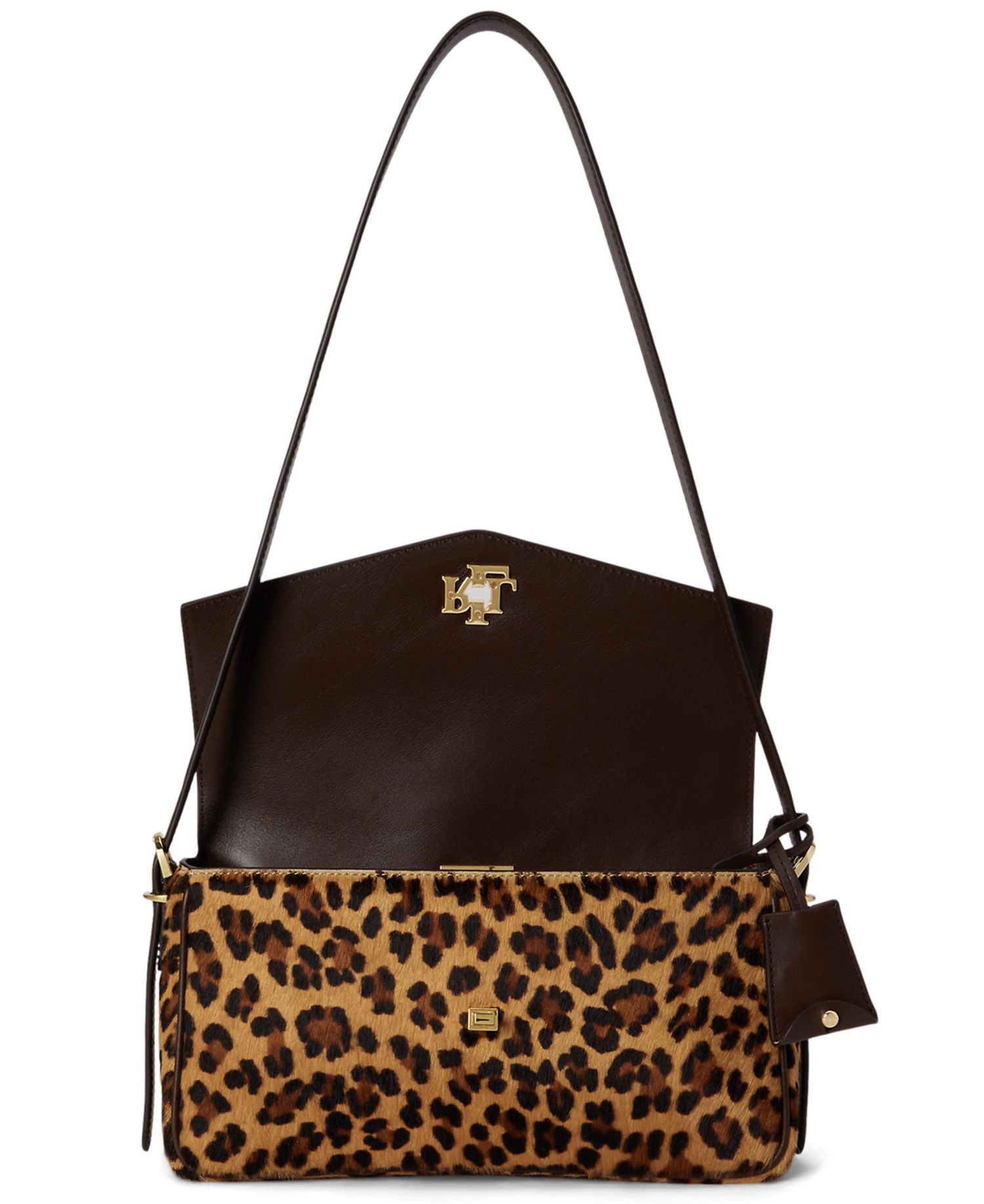 Farrah Leopard Print Small Shoulder Bag