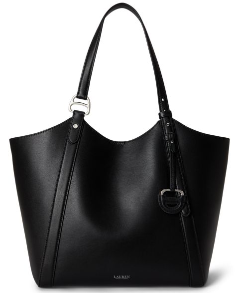 Женская сумка Lauren Ralph Lauren Tasha Leather Extra-Large, цвет: Чёрный