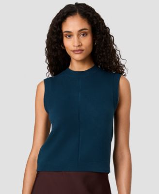 Women's Babysoft Vertical Tick Sleeveless Knit Top