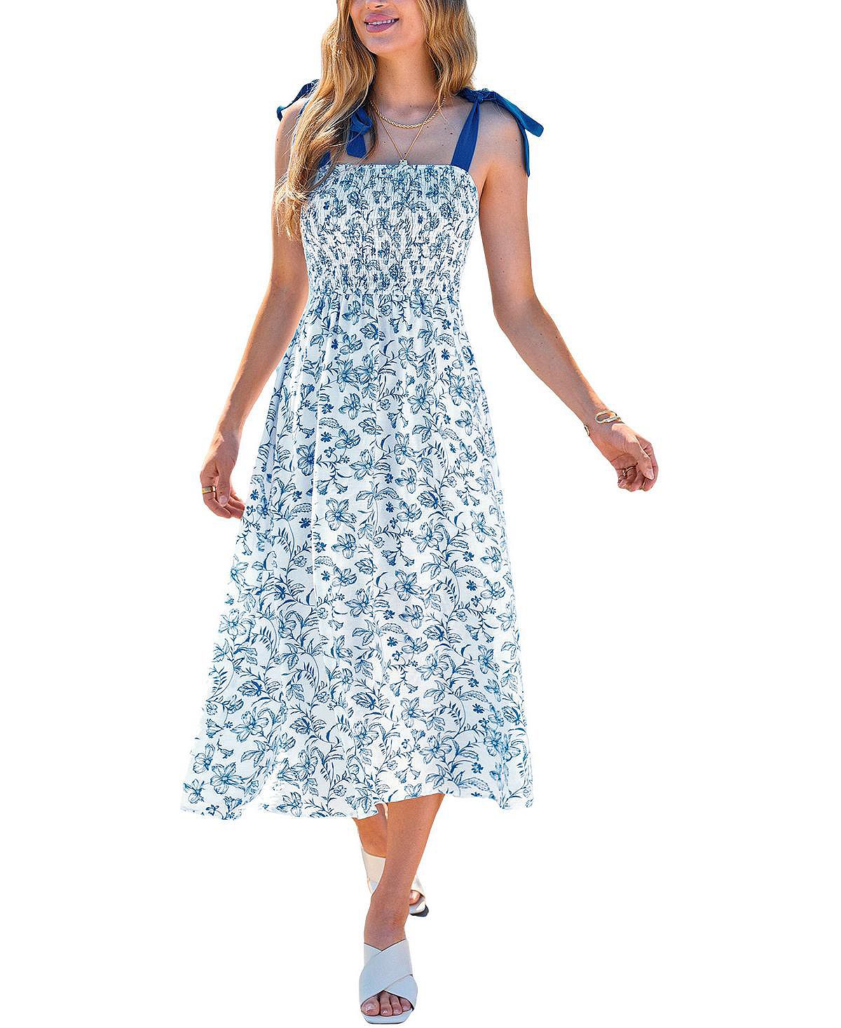 Cupshe Women's In a Good Mood Floral Maxi Beach Dress view 1 — MAYCSS fashion products