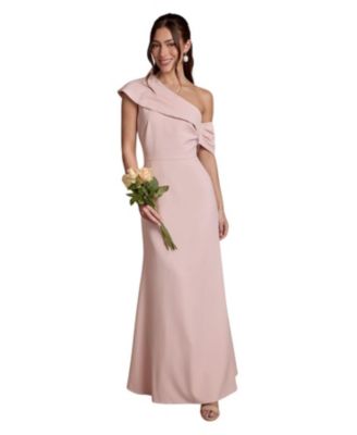 Women's One-Shoulder Asymmetric Maxi Dress