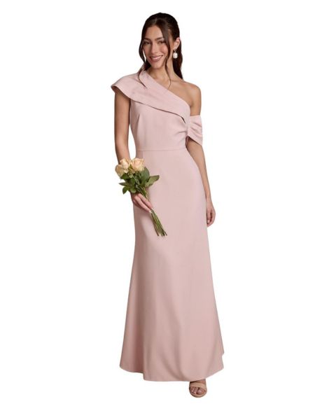 Женское платье Coast One-Shoulder Asymmetric Maxi, цвет: Пудровый