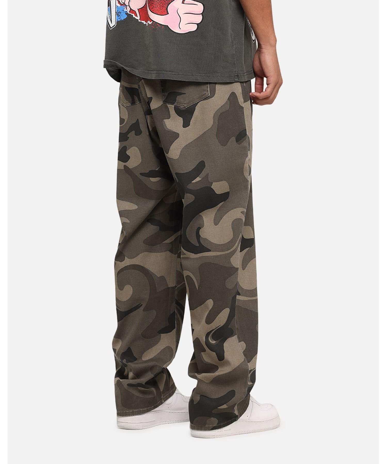 Men's Washed Camo Pants