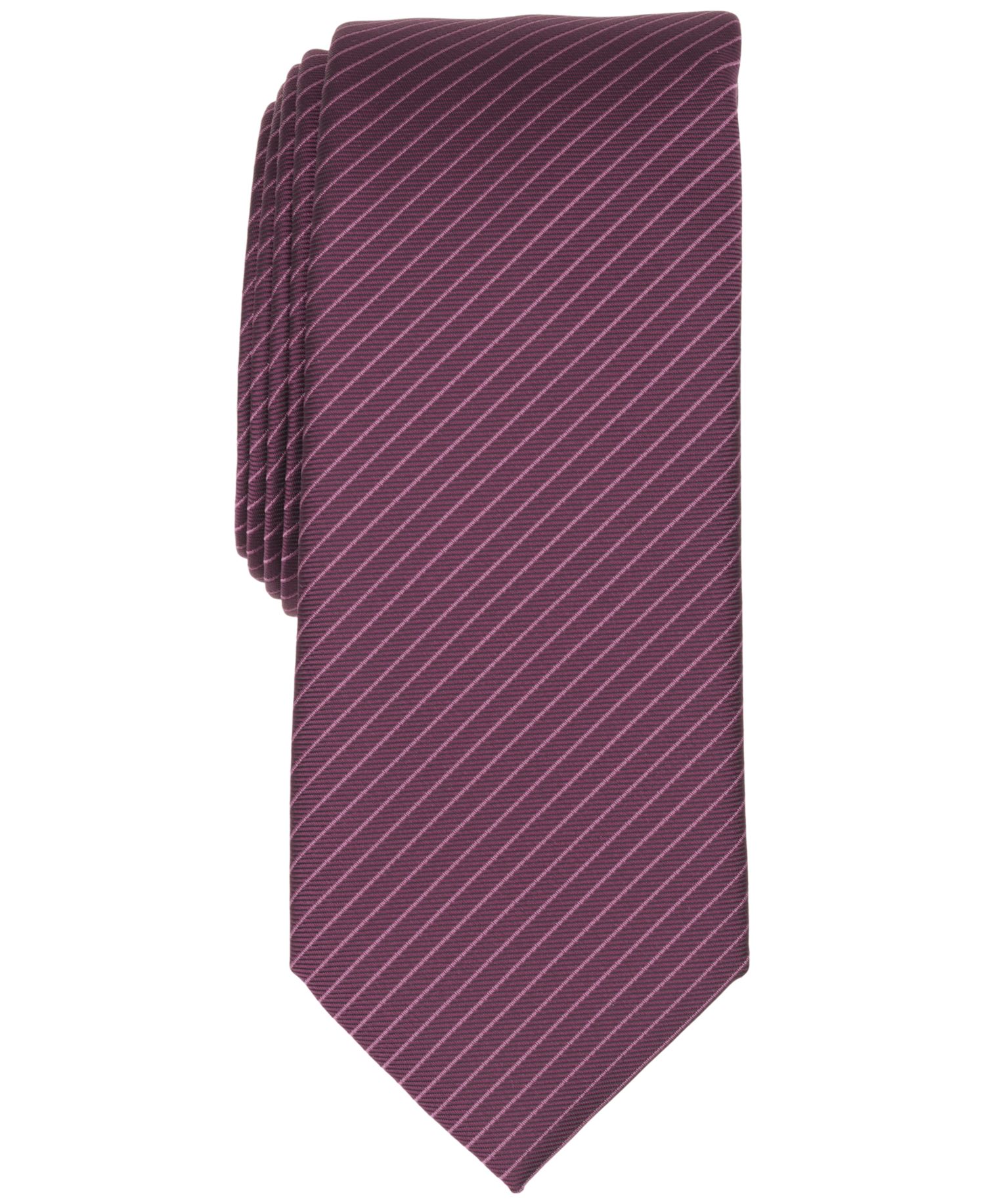 Men's Aero Fine Line Stripe Slim Silk Tie