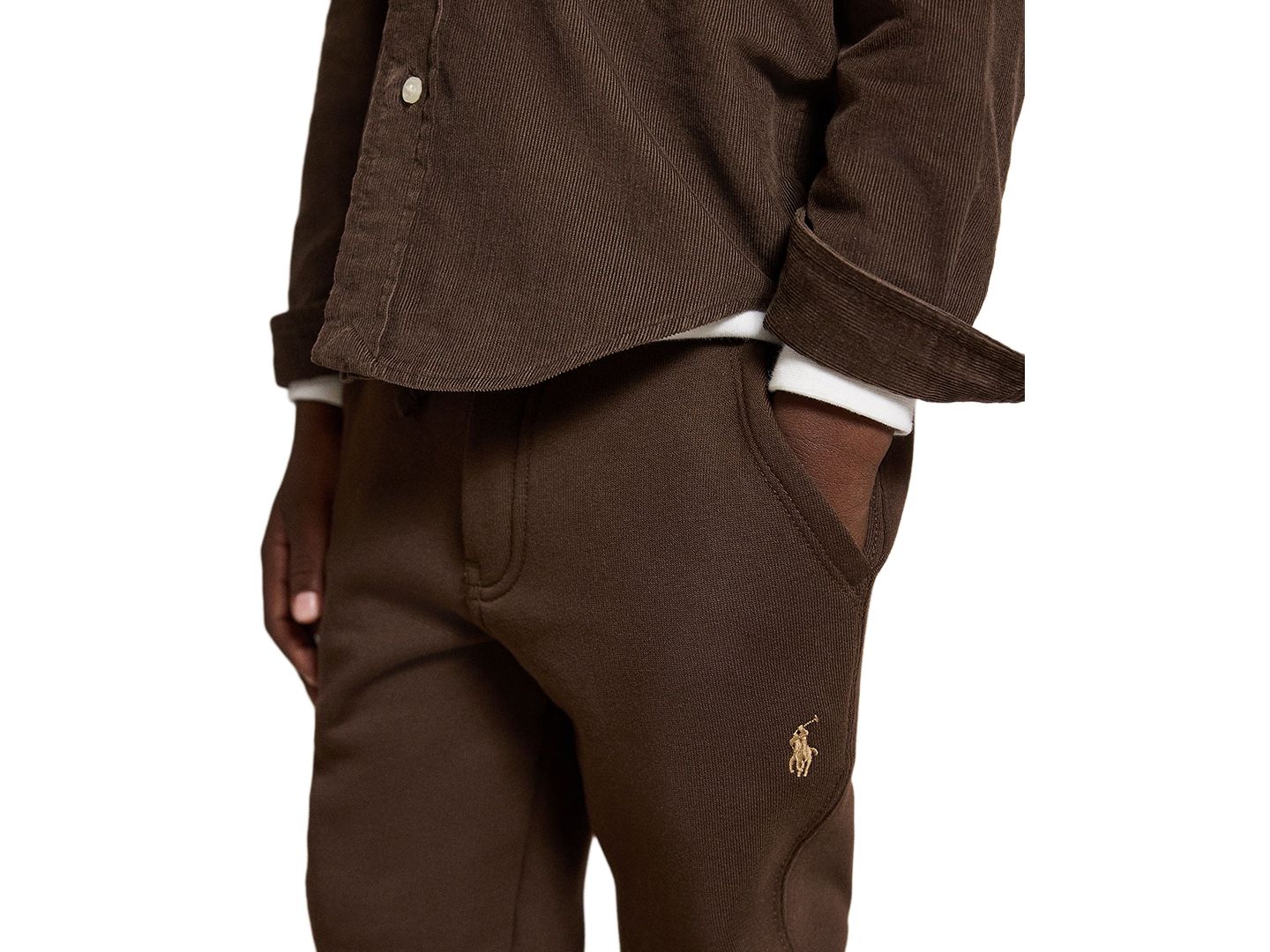 Брюки Polo Ralph Lauren Fleece Jogger Pant для мальчиков, цвет: Оливковый — фото 5