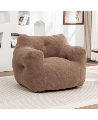 Bean Bag Sofa Chair with Armrests and High-Density Foam