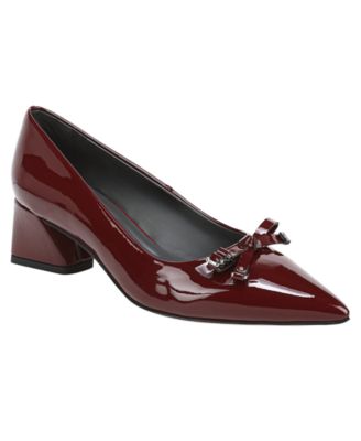Women's Racer Pump Bow Pointed Toe Pumps