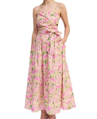 Women's Arya Straight Neck Maxi Dress