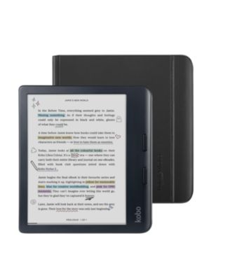 Libra 32GB Colour eReader with Notebook SleepCover Case Bundle