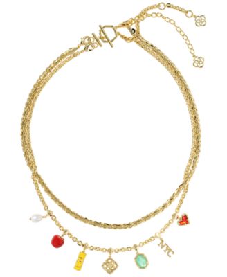 NYC Icon Freshwater Pearl & Imitation Pearl Charm Necklace