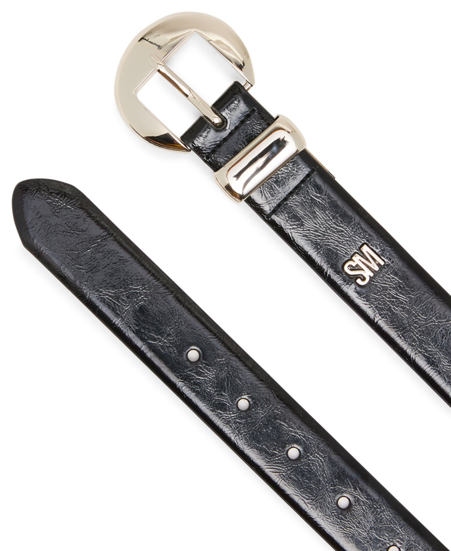 High Shine Circle Buckle Belt