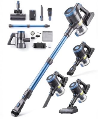 30KPA Cordless Stick Vacuum Cleaner with 400W Motor and 2-in-1 Anti-Tangle V-Brush Handheld