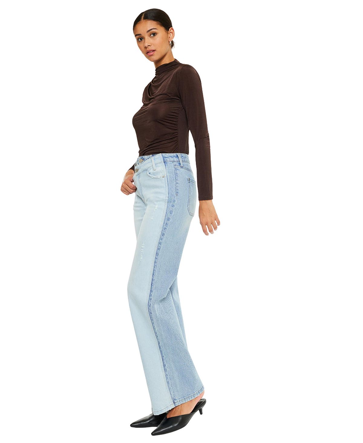 KanCan Women's Clara High Rise Wide-Leg Jeans view 7 — MAYCSS fashion products
