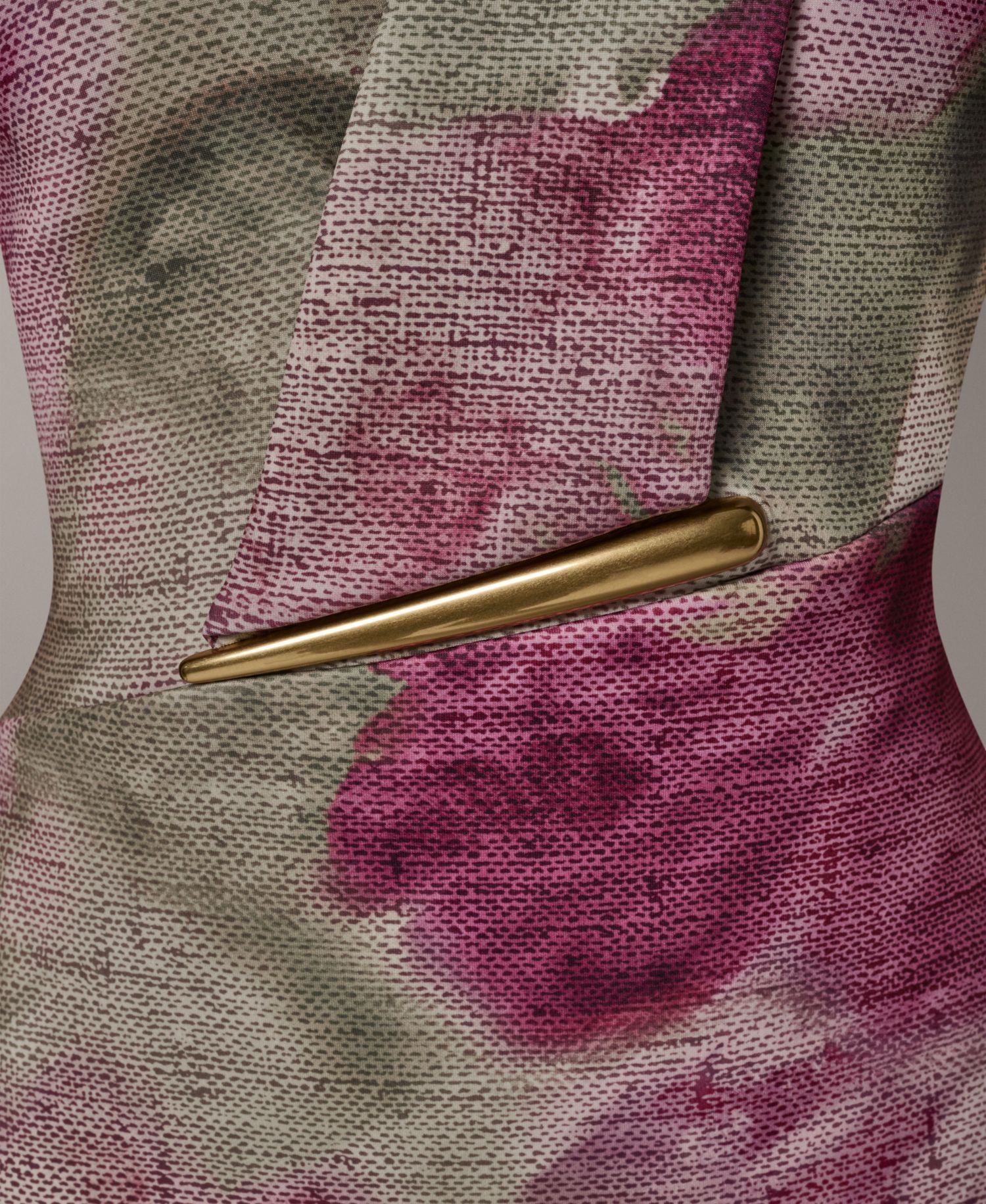 Women's Floral Sheath Hardware Dress