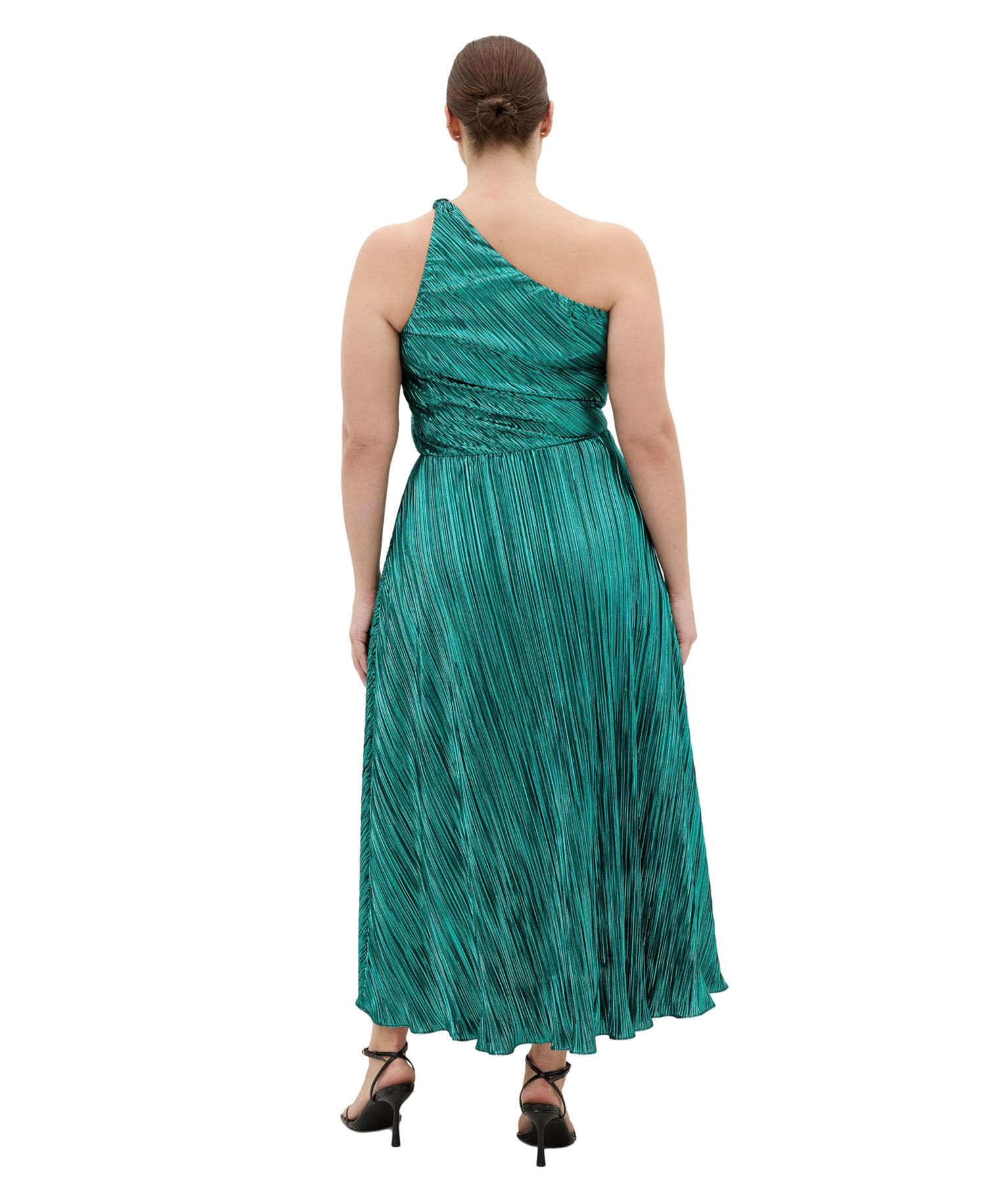 Women's Kamila One Shoulder Metallic Dress