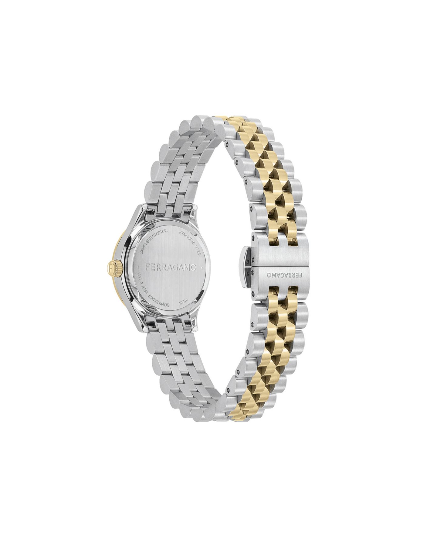 Женские часы Ferragamo Duo Mini Two-Tone Stainless Steel Bracelet Watch 25mm — фото 3