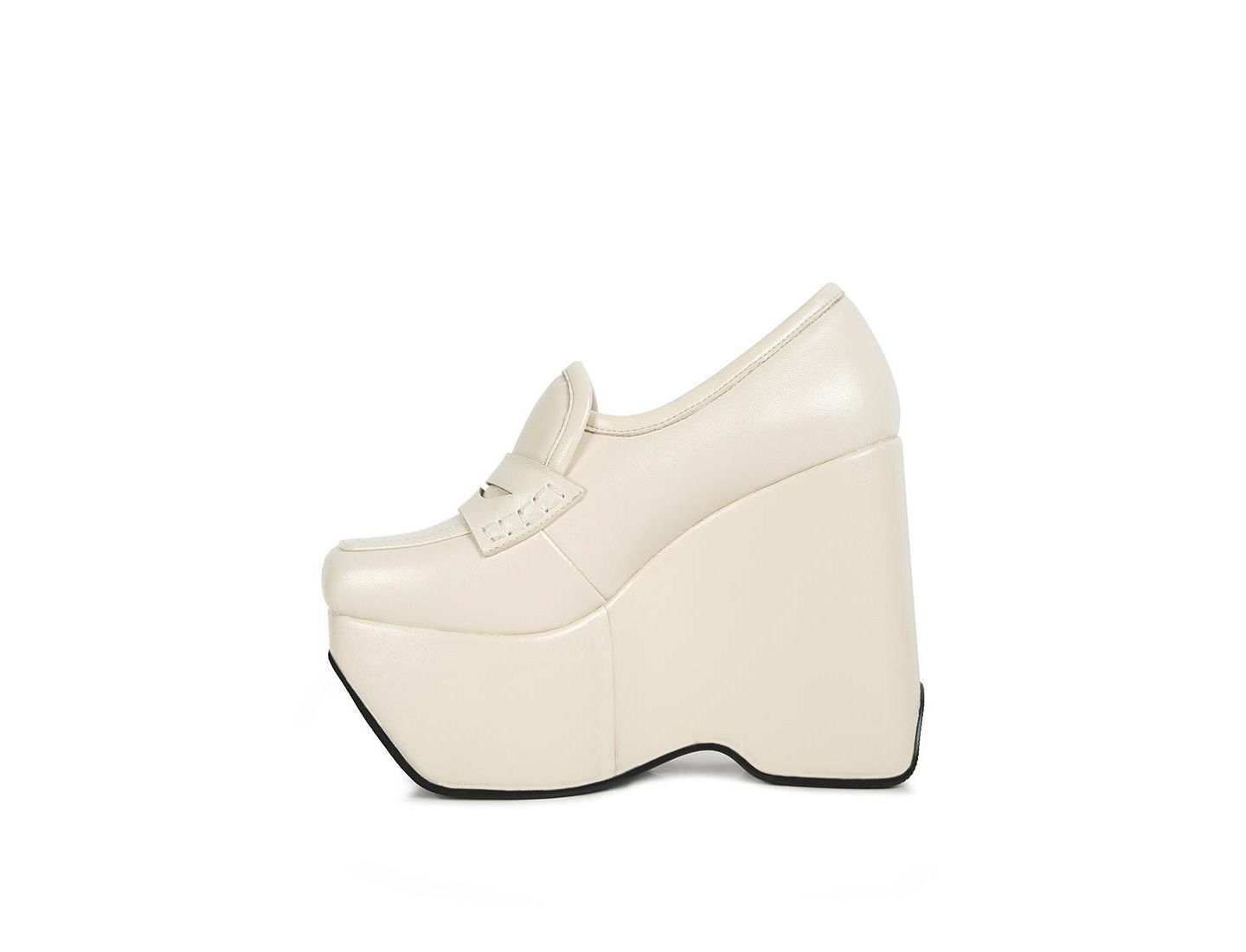 Женские туфли Rag & Co Gilliam High Platform Wedge, цвет: Светлый бежевый — фото 9