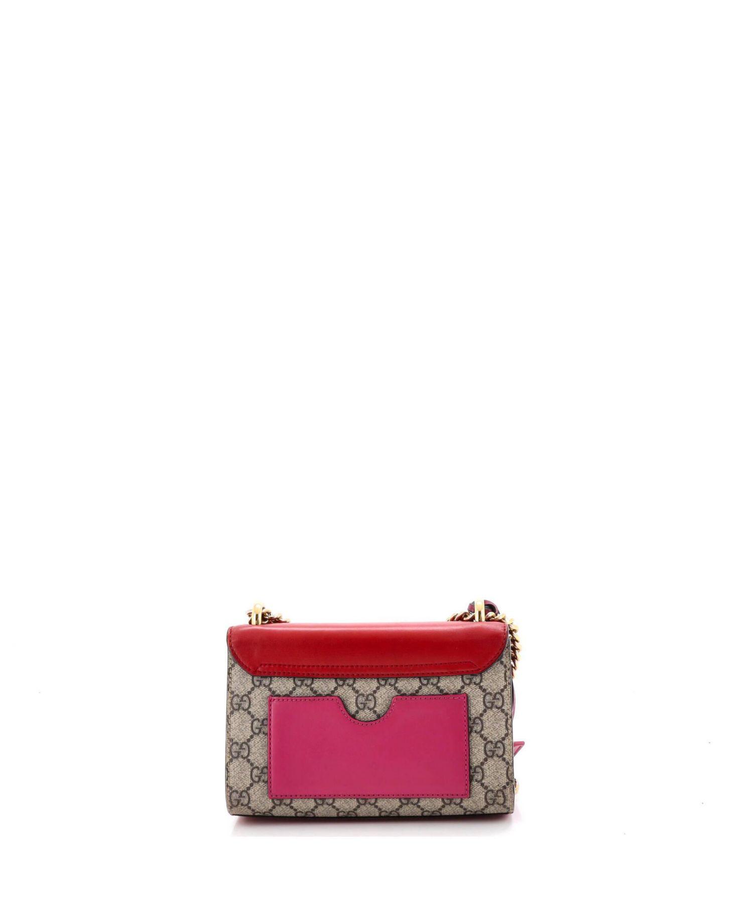Small Padlock Shoulder Bag GG Coated Canvas and Leather