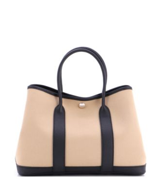 30 Garden Party Tote Toile and Leather