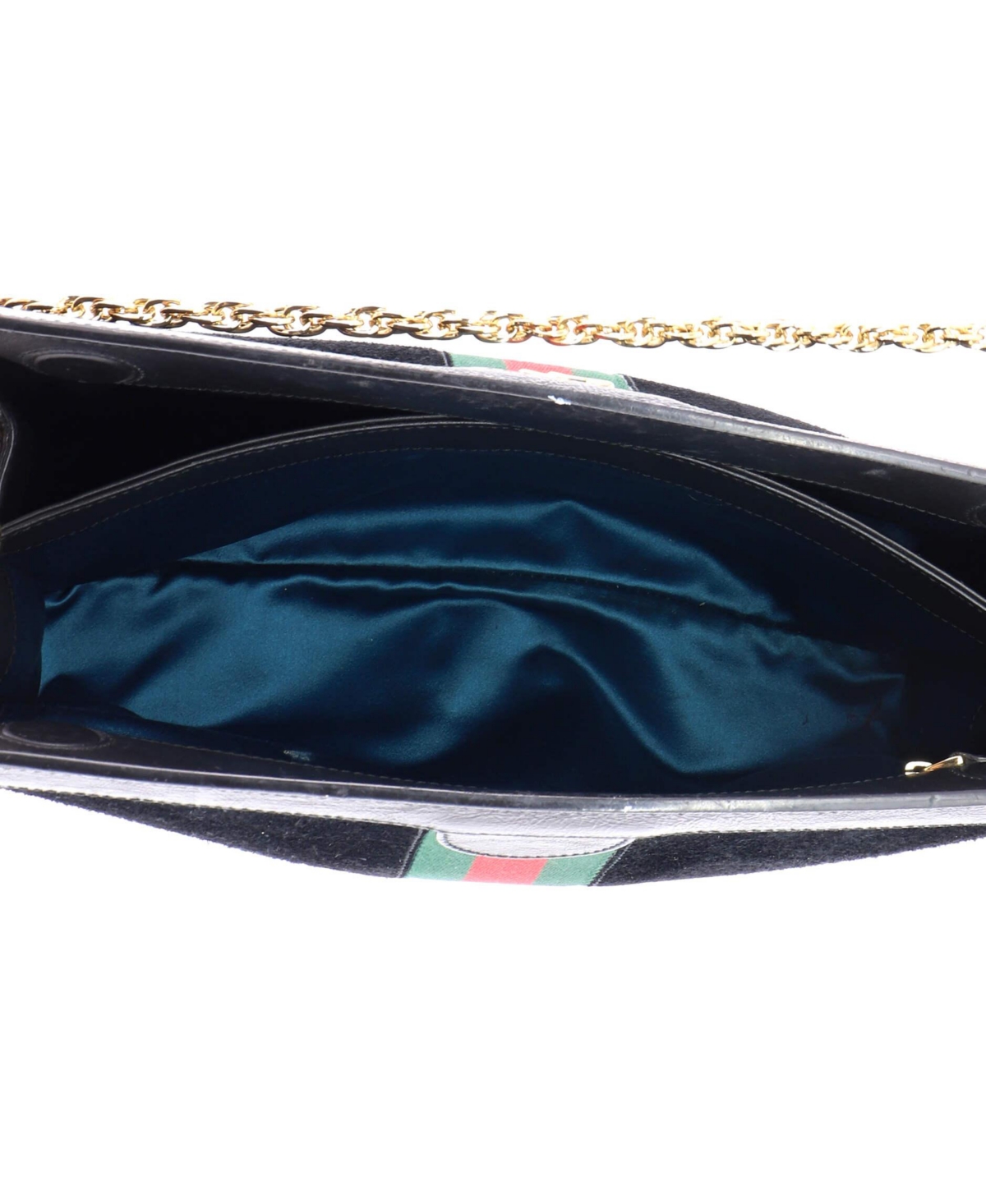 Pre-Owned Gucci Medium Ophidia Chain Shoulder Bag Suede