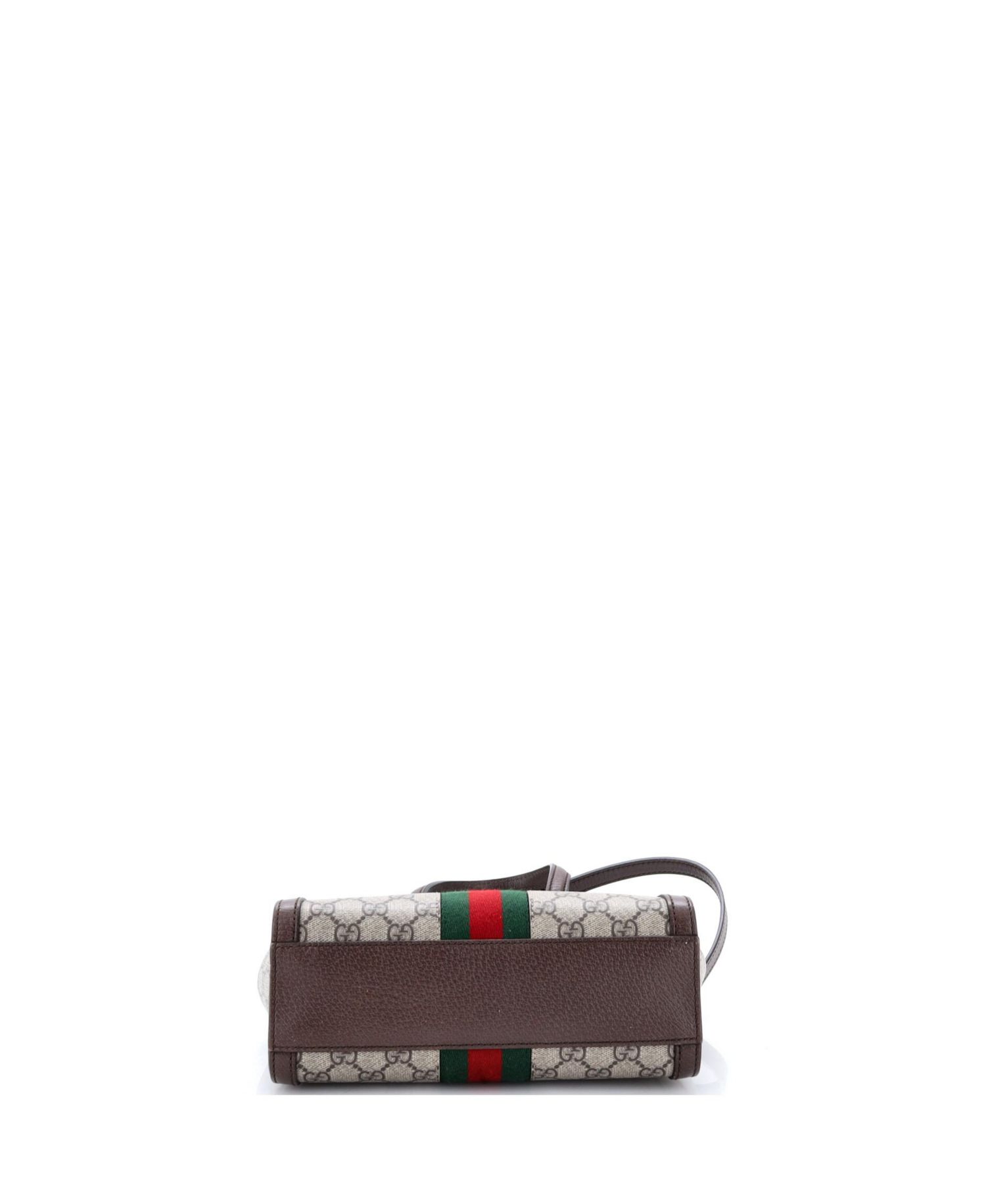 Small Ophidia Top Handle Tote GG Coated Canvas