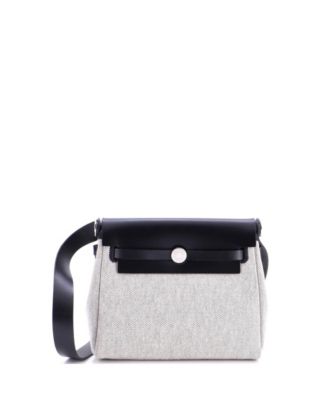 20 Herbag Zip Toile and Leather