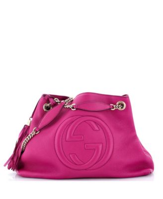 Medium Soho Chain Strap Shoulder Bag Leather
